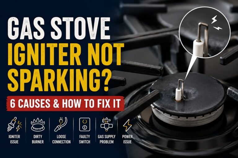 Gas stove igniter not sparking repair