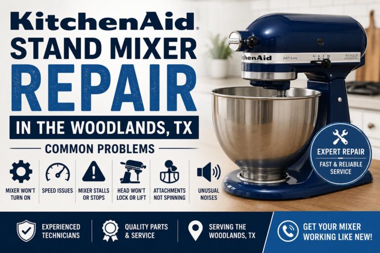 KitchenAid stand mixer repair in The Woodlands TX
