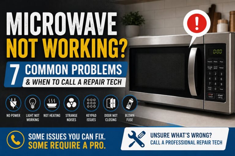 Microwave not working common problems repair